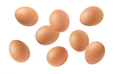 eggs isolated on transparent png background