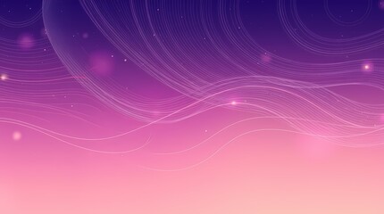 Obraz premium Cosmic art with glowing tangled lines and gradients