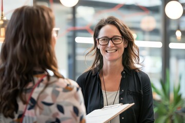 Friendly Manager Conducting One-on-One Interview