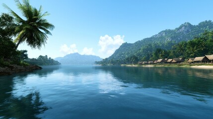 Tranquil Tropical Island Paradise