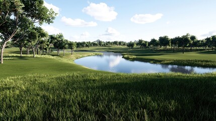 Serene Lakeside Landscape