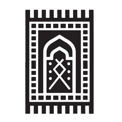 Vector Musalla Icon with Arch and Pattern