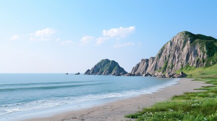 Fototapeta premium Serene Coastal Scene