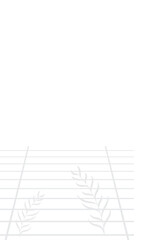 A shadow of a branch of tree behind window against white background. Can be used for a product display. EPS 10