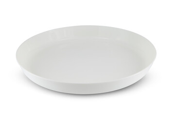 Plastic plate isolated on white background