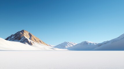 Snowy Mountain Landscape