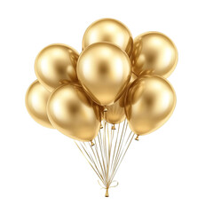Gold balloons bunch celebration party festive joy,