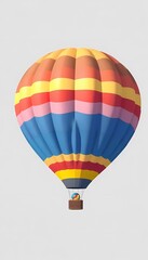 Fototapeta premium Multicolor hot air balloon 