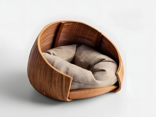Foldable Pet Nest with Contemporary Aesthetic and Compact Design for Cozy Indoor Relaxation