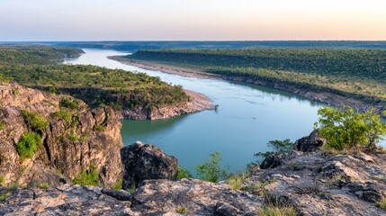 Serene River Landscape