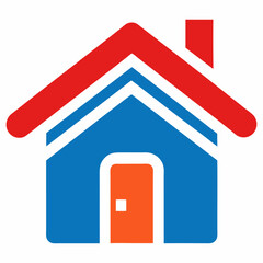 Home icon vector on white background