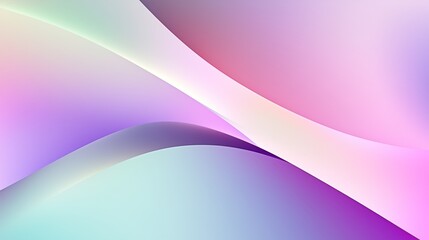 Elegant modern design featuring glowing holographic gradients in pastel colors blending beautifully. Generative AI