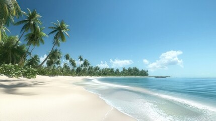 Tranquil Tropical Beach Scene