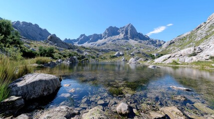 Serene Mountain Lake