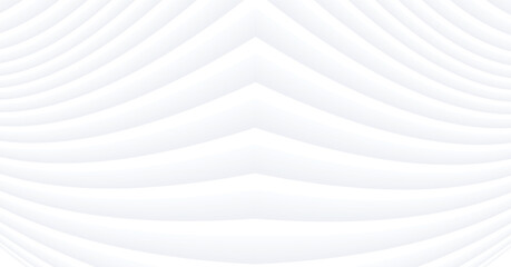 Naklejka premium Abstract white background with 3d lines pattern, symmertrical minimal striped pattern illustration for business presentation.