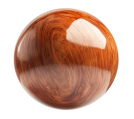 cherry wood sphere, smooth cherry wood texture ball, cutout png
