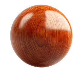 cherry wood sphere, smooth cherry wood texture ball, cutout png