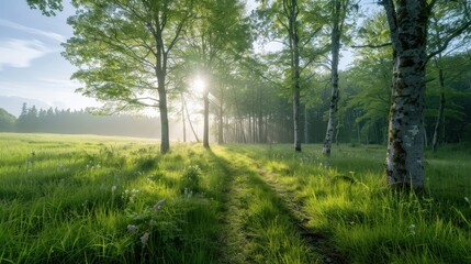 Fototapeta premium morning in the forest