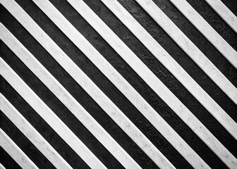 Abstract Black and White Diagonal Stripes Texture Background - Geometric Design