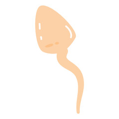 sperm and egg character. human sperm and egg