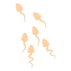sperm reproduction illustration element