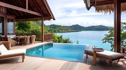 luxury overwater bungalow pool villa - wellness tourism