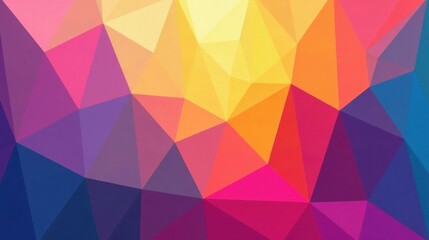 Obraz premium Abstract Colorful Low Polygonal Geometric Background Design with Vibrant Hues and Sharp Angles