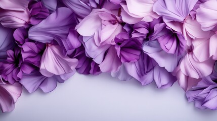 This image features a stunning arrangement of purple flowers blending beautifully, creating a visually appealing soft backdrop perfect for creative projects or designs.