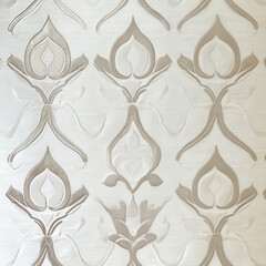 Elegant floral pattern wallpaper in soft neutral tones, perfect for modern decor