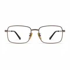 Fototapeta premium Stylish Square Eyeglasses with Thin Frame and Unique Color Accent