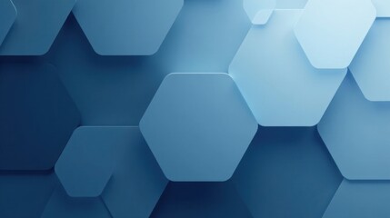 Abstract Hexagon Pattern Background Design Subtle Blue Hues and Depth