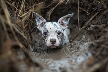 a Dalmatian running in a side view, PNG,  isolated and transparent Pet-themed, photorealistic illustration. Generative ai. Beautiful simple AI generated image
