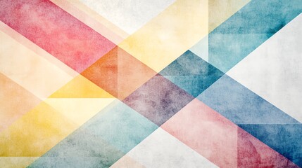 Abstract watercolor geometric background.  Vibrant pastel colors in a crosshatch pattern. Ideal for modern design projects.