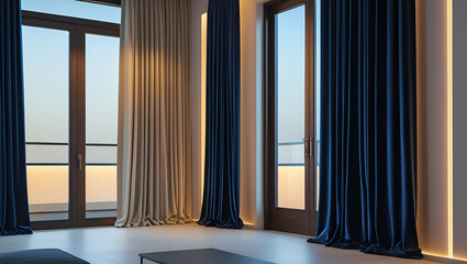 window with curtains