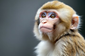 Portrait of Bactrian camel in a zoo. Hairy brown funny camel with open mouth outdoor close-up. Beautiful simple AI generated image