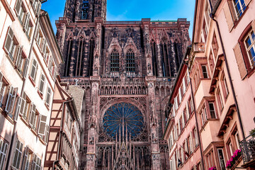 Fototapeta premium Notre dame de Strasbourg cathedral, France