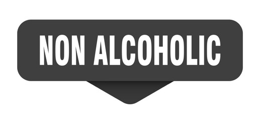 non alcoholic sticker. non alcoholic sign on transparent background