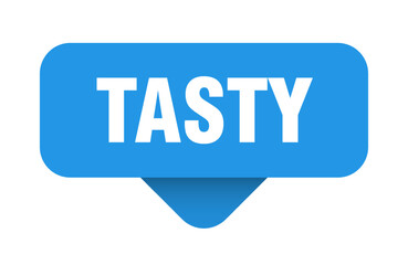 tasty sticker. tasty sign on transparent background