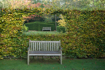 Fototapeta premium Les Jardins de Castillon ,Plantbessin, Castillon, 14, Calvados, France