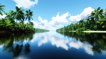 Tranquil Tropical Island Paradise
