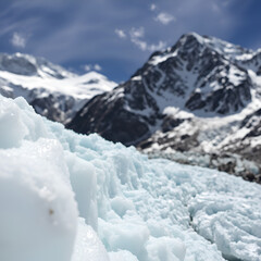 snow covered mountains