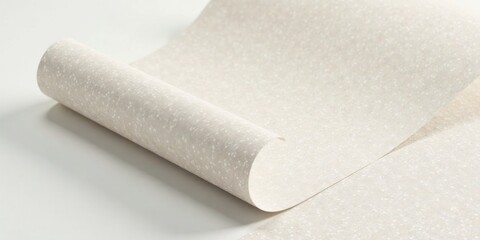 Fototapeta premium Elegant Neutral Speckled Paper Roll Displaying Subtle Texture and Soft Hues