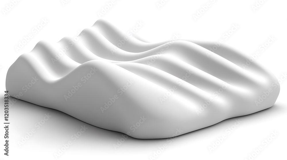 Poster clean white dynamic style element in vector 3d design