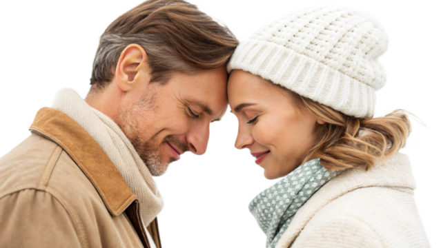 valentine's day, valentine couple, isolated, transparent background, AI