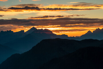 Breathtaking Sunset Over the Italian Alps