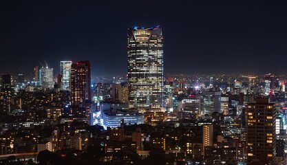 Naklejka premium 展望台から見た夜景