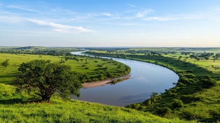 Serene River Landscape