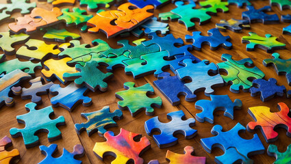 background with puzzle