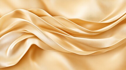 Obraz premium Luxurious Golden Silk Fabric Drape, Elegant Smooth Satin Texture Background