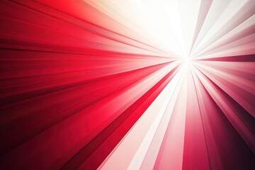 Fototapeta premium Radiant red rays burst forth from a central point, creating an energetic and vibrant display of color and light. Generative AI